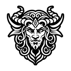 A glyph style icon of bacchanalia