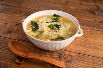 わかめと筍の雑炊