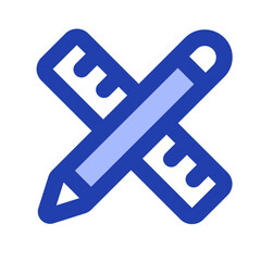 pencil and ruler