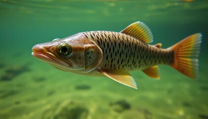 Fototapeta premium Underwater shot of a fish