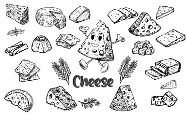 cheese doodle aesthetic food doodle hand drawn design