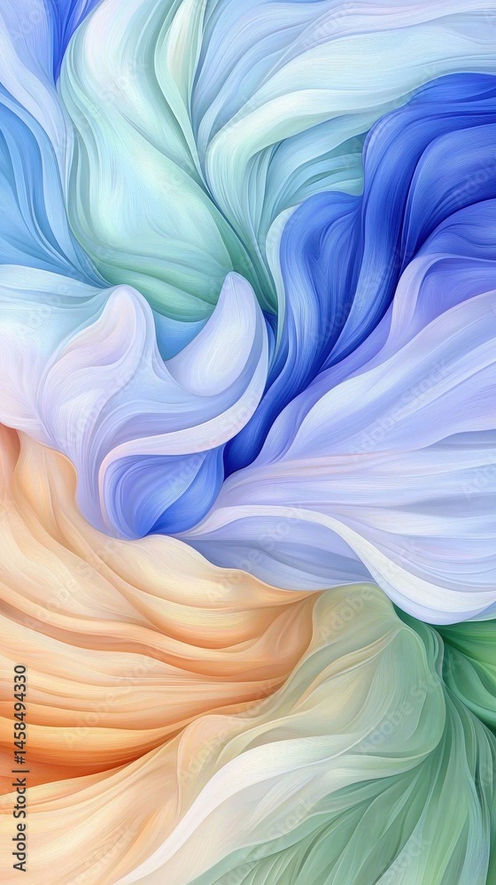 Poster colorful abstract background with vibrant swirls and shapes creating an artistic and dynamic visual