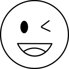 Obraz premium Face Emoji Line