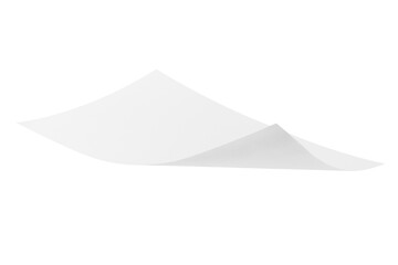 pile blank white paper flying, empty note leaf or leaflet in motion mockup, sheet falls and twists isolated on white with clipping path.