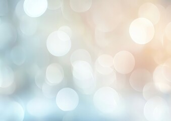 Soft Bokeh Background with Light Blue and Peach Hues