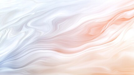 Soft Abstract Waves in White and Light Orange Tones for Background