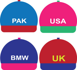 Cap Design print Adobe Illustrate vector