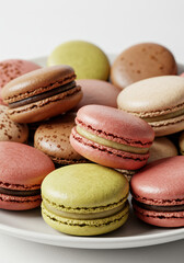 A collection of colorful macarons, perfect for any sweet tooth craving and delight.