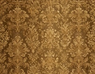 Luxurious gold damask textile, ornate details  Seamless pattern for elegant interiors , seamless, brocade