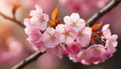 Fototapeta premium Close-Up of Sakura Blossoms
