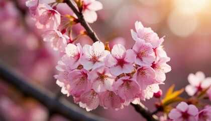 Close-Up of Sakura Blossoms