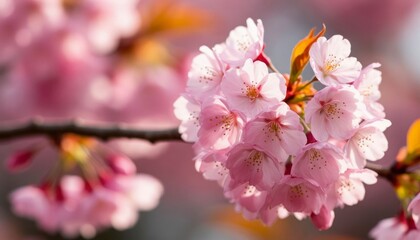 Close-Up of Sakura Blossoms