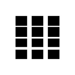 UV Island Selection Icon Grid Piece Black Filled