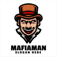 Mafia Mascot Logo