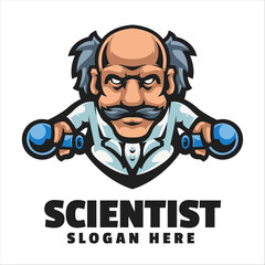 Scientist Mascot Logo