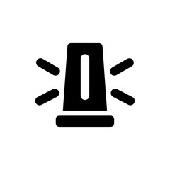 Black Icon of Blind Spot Warning Light