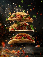 Three_Layered_Tacos_Floating_With_Ingredients