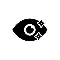 Minimalist Eye with Sparkle Indicating Emotional Awareness Icon