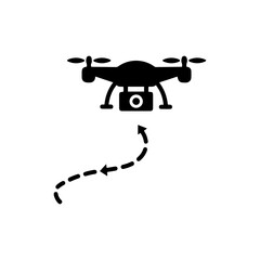 Cinematic Drone Tracking Shot Icon