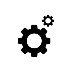 Gear Task Settings Cog Minimal Black Icon