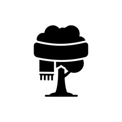 Scarf Wrapped Around Tree Trunk Icon