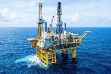 Offshore Oil Rig in the Ocean