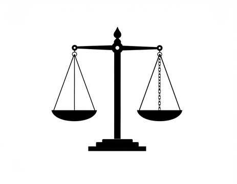 A scale with unequal weights signifies imbalance in trade.