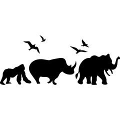 Wildlife Animal Silhouette