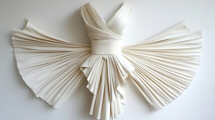 Wrap-style belt skirt spread across a clean white background