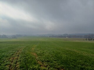 Fototapeta premium storm clouds over the field
