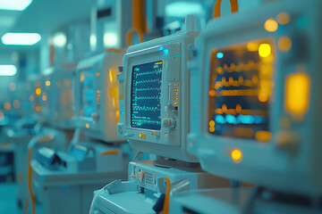 of advanced 3d medical equipment in modern hospital setting.