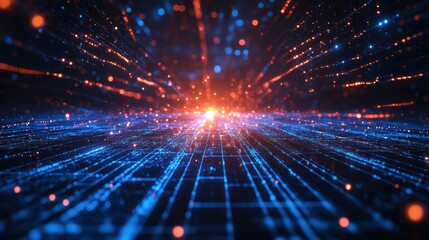 Obraz premium Artificial Intelligence Deep Learning Represented by a Scene