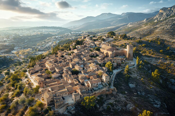 Obraz premium aerial view of nature and urban landscapes across various countries and continents.