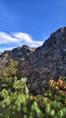Crater of Mount Ciremai Under Clear Blue Sky