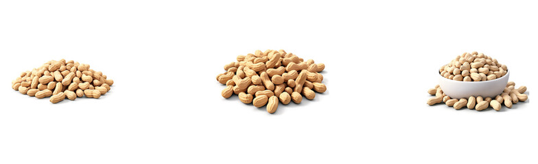 pine cones isolated on white