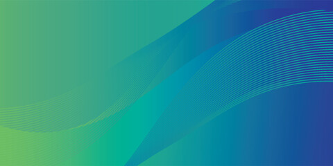 Abstract Green Fluid Banner Template. Modern background design. gradient color. Dynamic Waves. Liquid shapes composition.