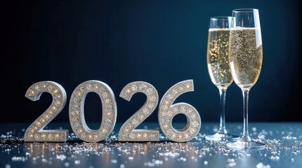 Champagner-Feier zum Jahreswechsel 2026