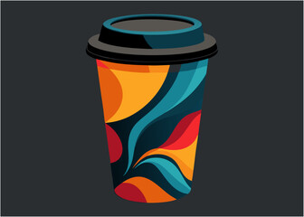 Bold coffee cup design