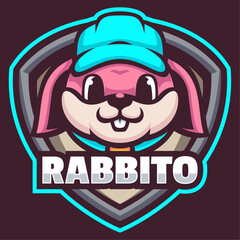 Rabbit Cute Mascot Logo