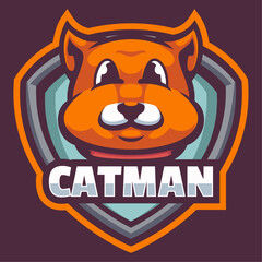 Cat Cute Mascot Logo