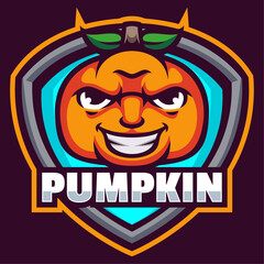 Pumpkin Mascot Logo