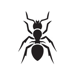 ant vector silhouette clip art logo illustration