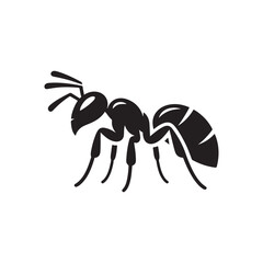 ant vector silhouette clip art logo illustration