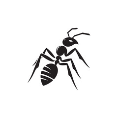 ant vector silhouette clip art logo illustration