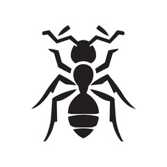 ant vector silhouette clip art logo illustration