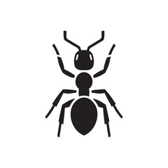 ant vector silhouette clip art logo illustration