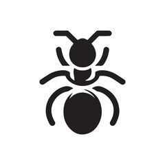 ant vector silhouette clip art logo illustration
