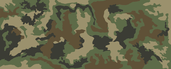 Military camouflage pattern background. Camouflage background army abstract modern vector military background fabric textile print template © Maulida