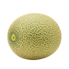 A fresh melon whole fruit with smooth, greenish skin, sliced into pieces showing its juicy orange interior, isolated on transparent background, perfect for vibrant food photography and healthy fruit .