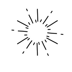Obraz premium Doodle Sketch Starburst 